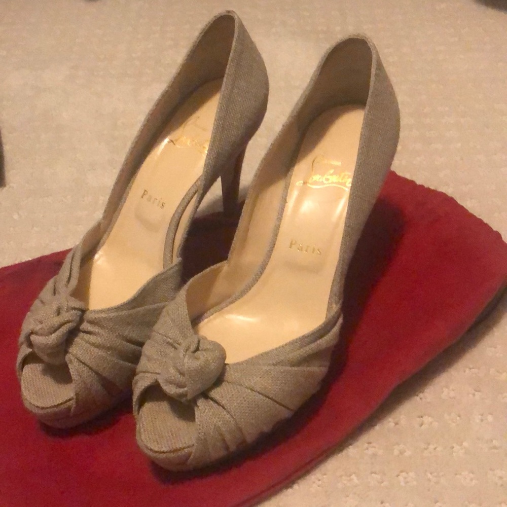 Christian Louboutin peep toes